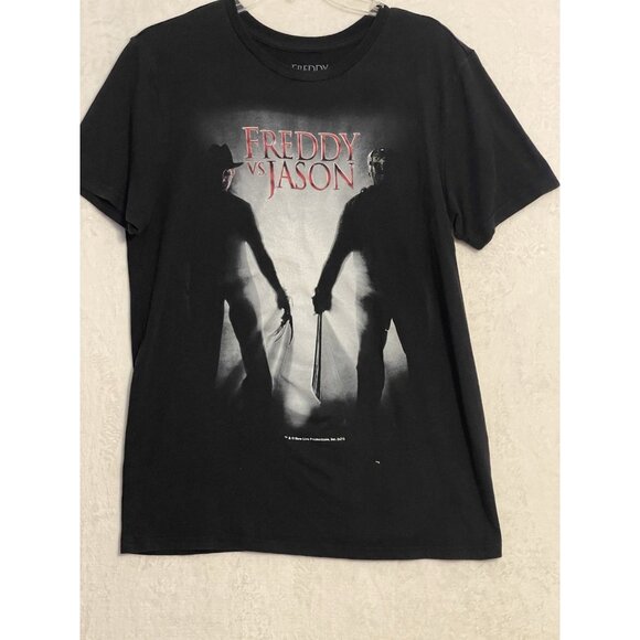 Vintage Freddy vs Jason Shirt Mens M Horror Movie Slasher Graphic TShirt - Picture 7 of 9